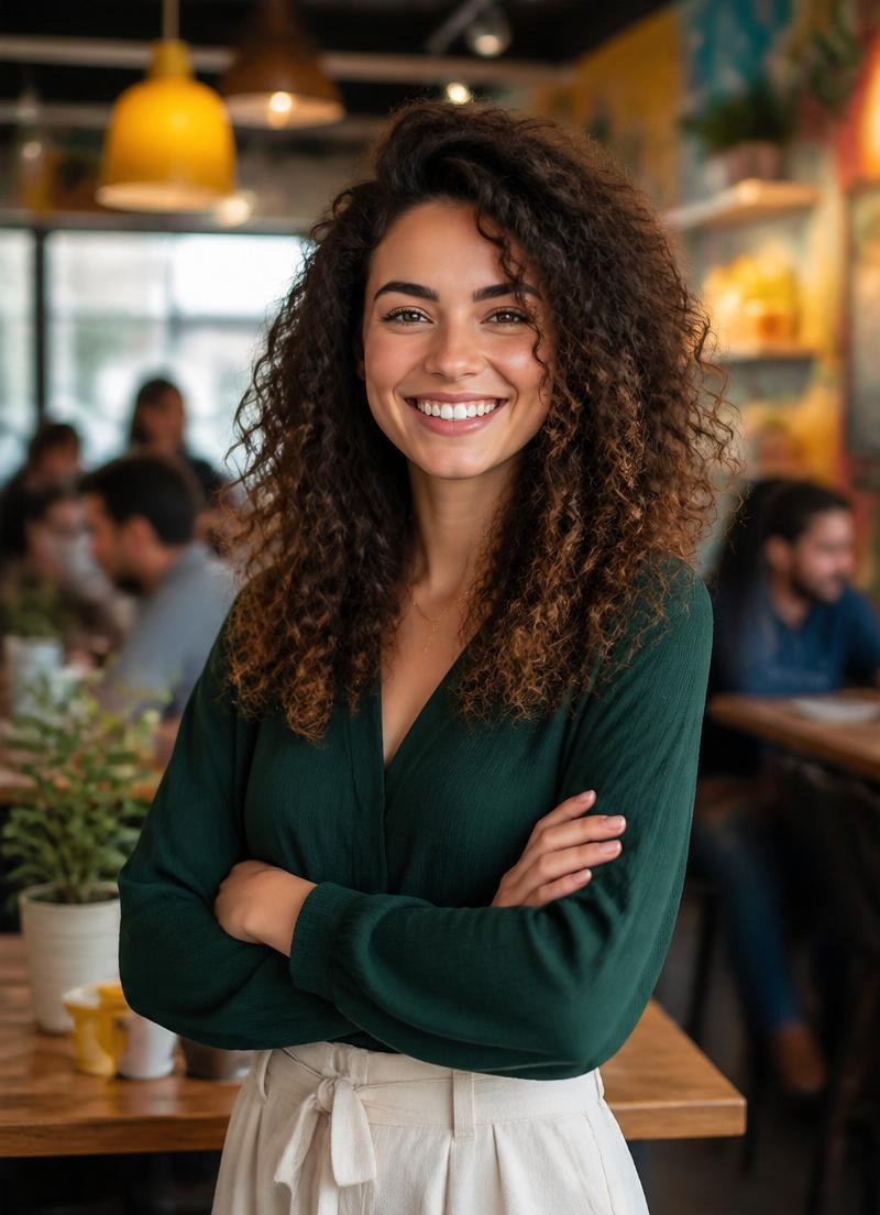 Portrait photo before and after AI background removal by BGZaply — before