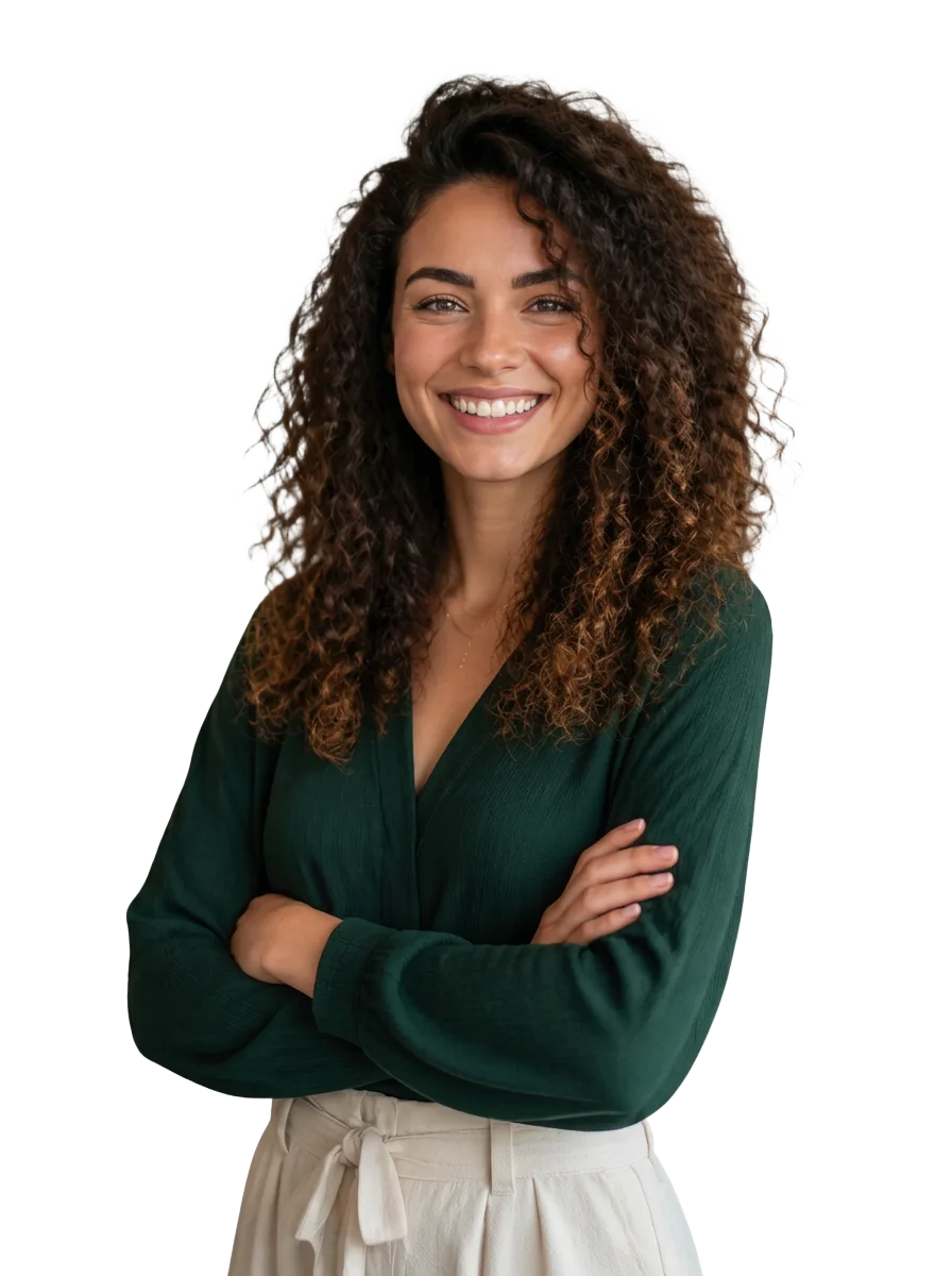 Portrait photo before and after AI background removal by BGZaply — after
